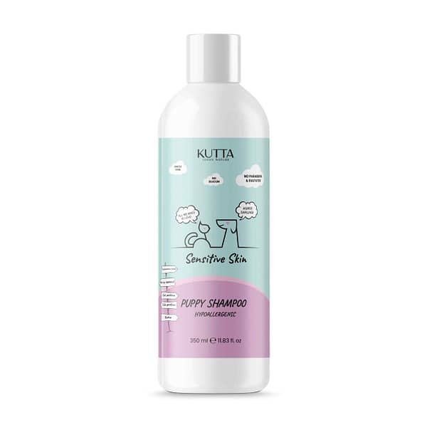 Shampoo per cuccioli di cane con pelle sensibile e delicata. 350 ml.